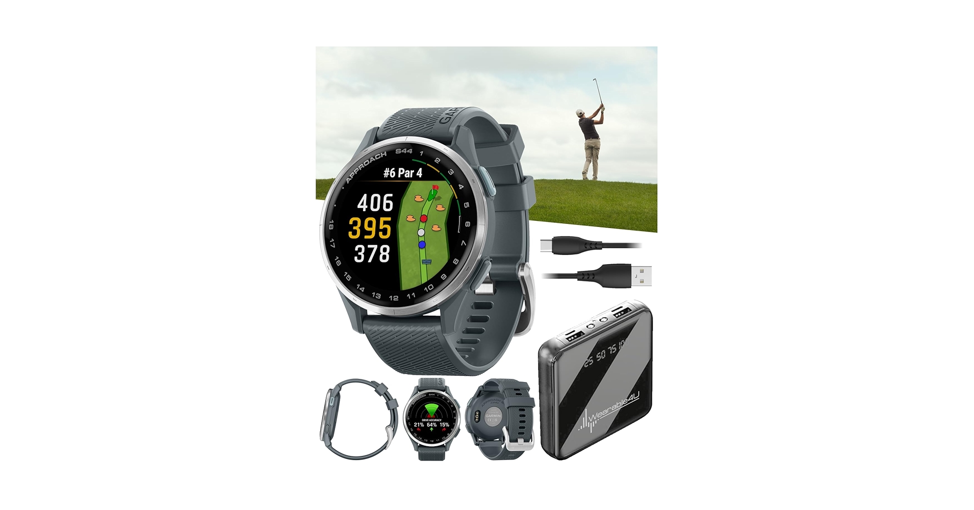Amazon.com: Garmin Approach S44 Golf GPS Smartwatch Silver